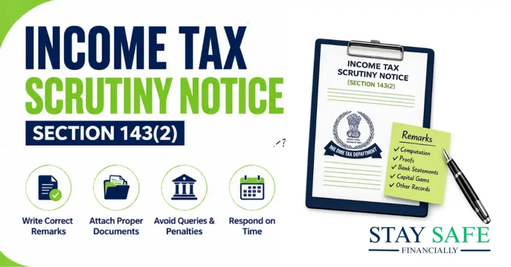 Income Tax Scrutiny Notice Section 143